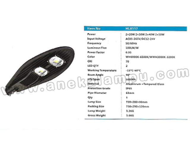 Lampu Jalan LED 100 Watt HL-8117